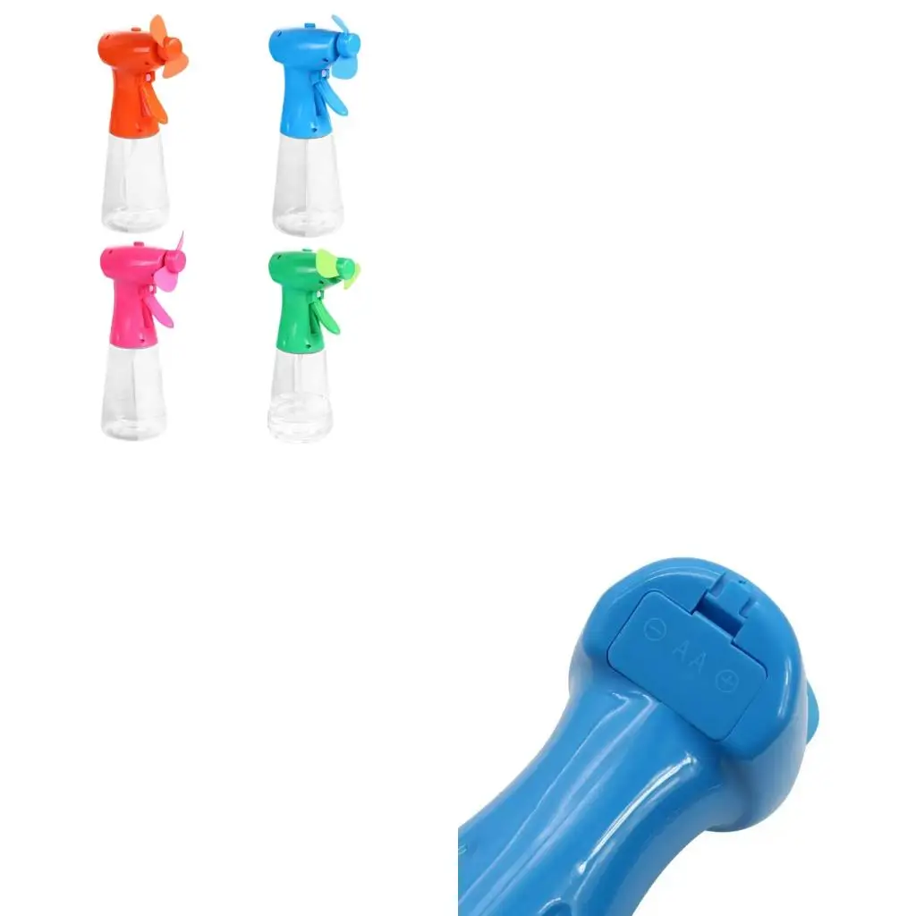  4Pcs Rotating Head Manual Sprayer Cooling Fan Handheld Mist Humidifying Cooling Fan for Outdoor Activities Party Gift