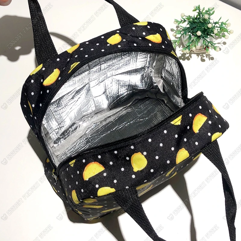 Autism Awareness Pattern Lunch Bag Autism Teenager Lunch Box Love Needs No Words Picnic Supplies Bag Bottle Food Storage Bag