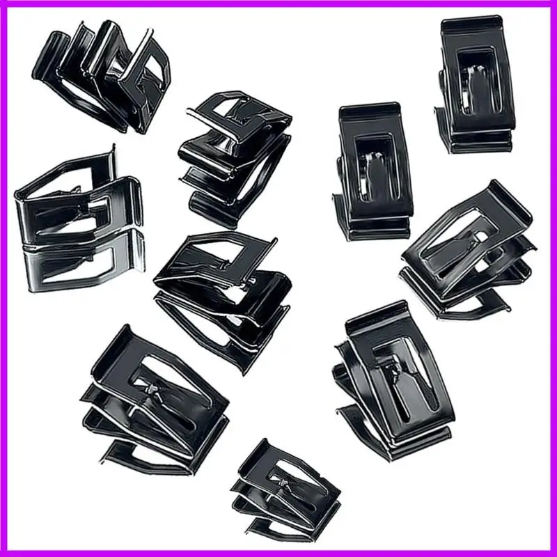 10/20/100Pcs Car Front Console Dashboard Auto Trim Metal Retainer Black Rivet Fastener clip Fit For Ford