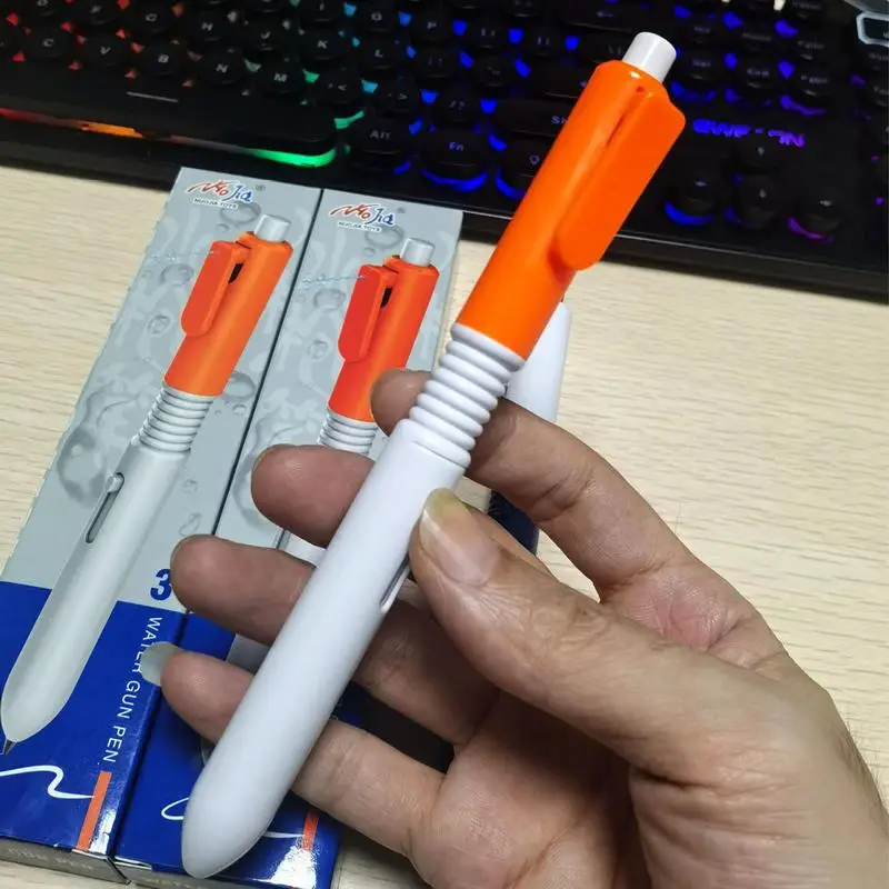 Fun Pens for Kids Creative Water Sprinkler Writable Pen Press to Spray Water Party Favors School Supplies Spoof Trick Toy