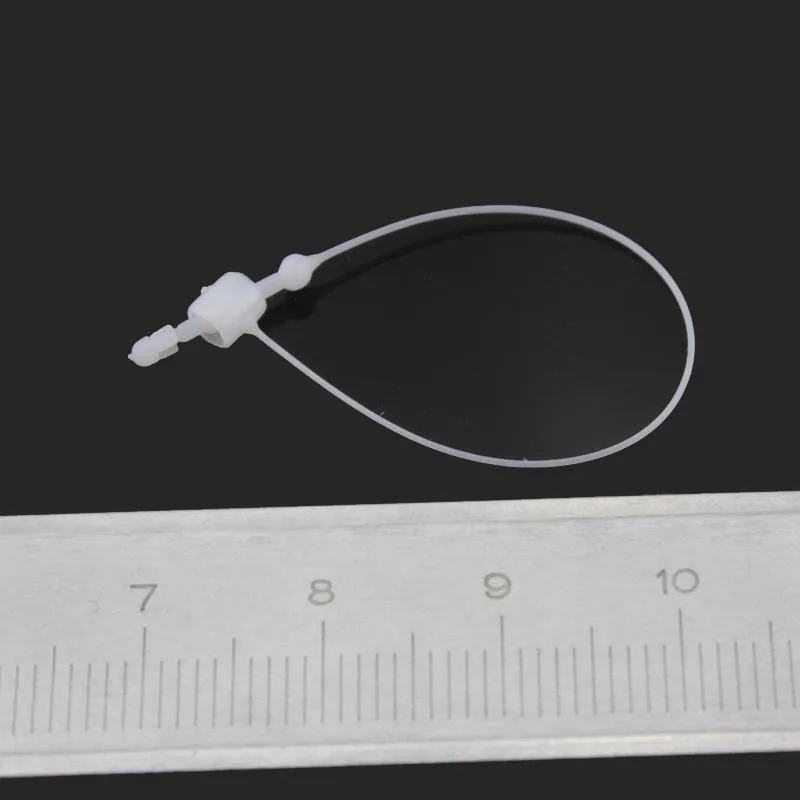 1000pcs Glue Needle Buckle Garment Label Seal Strings White Clear Plastic Snap Lock Pins Security Loop Tag Fasteners