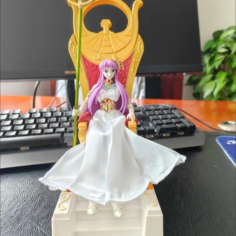 Grandes brinquedos/gt saint seiya mito pano ex athena saori kido athena saints cavaleiros do zodíaco figura modelo em estoque