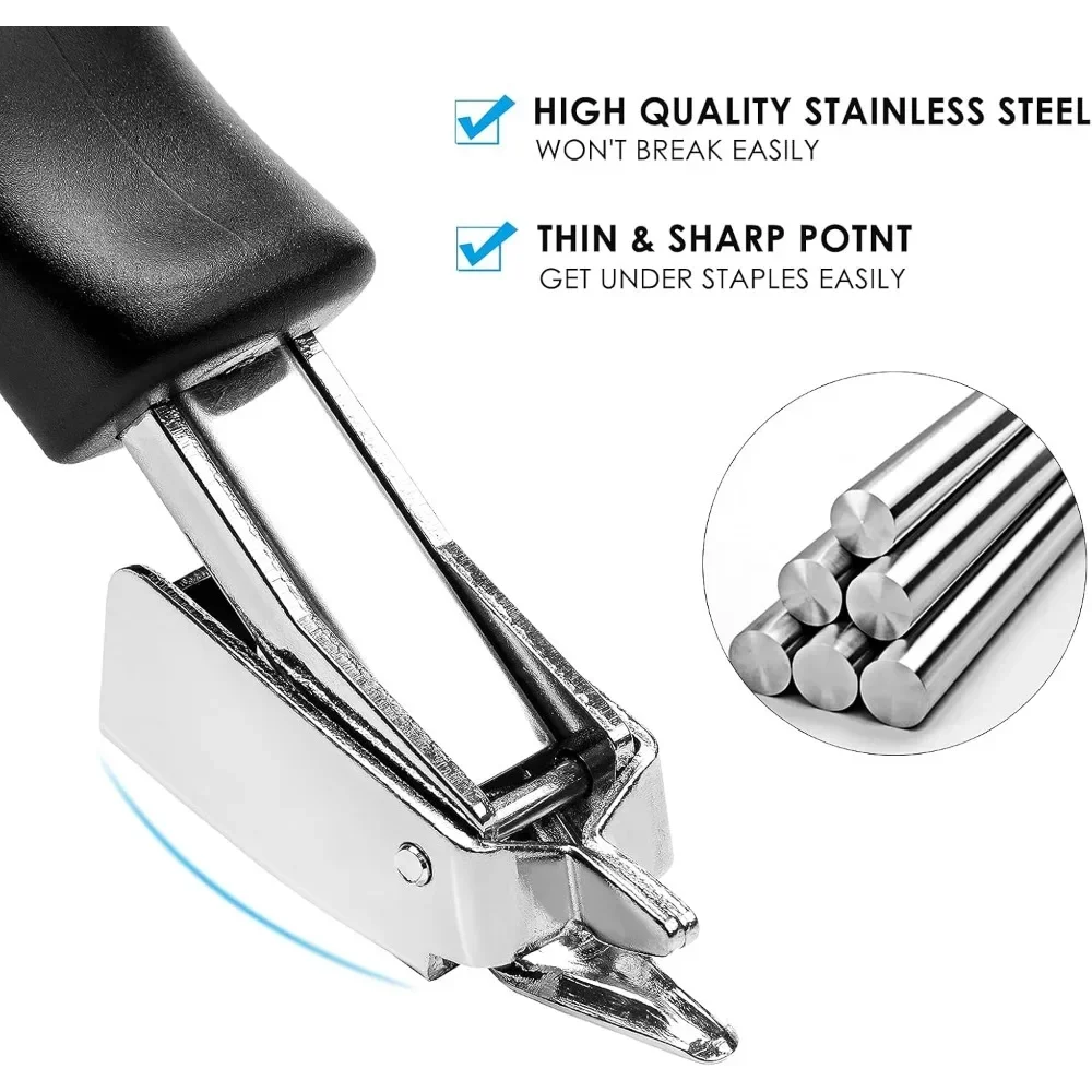 ホッチキスツール 頑丈なフラットホッチキス、人間工学に基づいたハンドル、段ボール箱の室内装飾用およびカーペット用ホッチキス