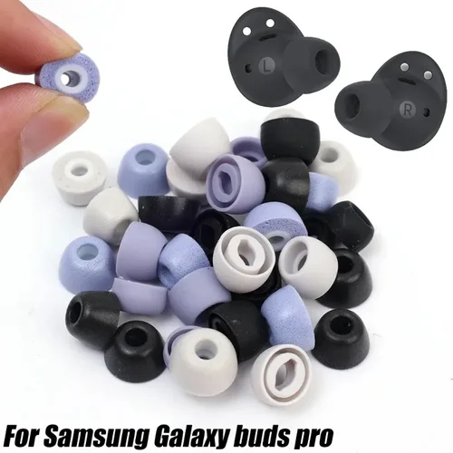 Imagen 2 del producto Auriculares de silicona suave para Samsung Galaxy Buds Pro, tapones para los oídos de repuesto antideslizantes para Galaxy Buds Pro, accesorios para auriculares