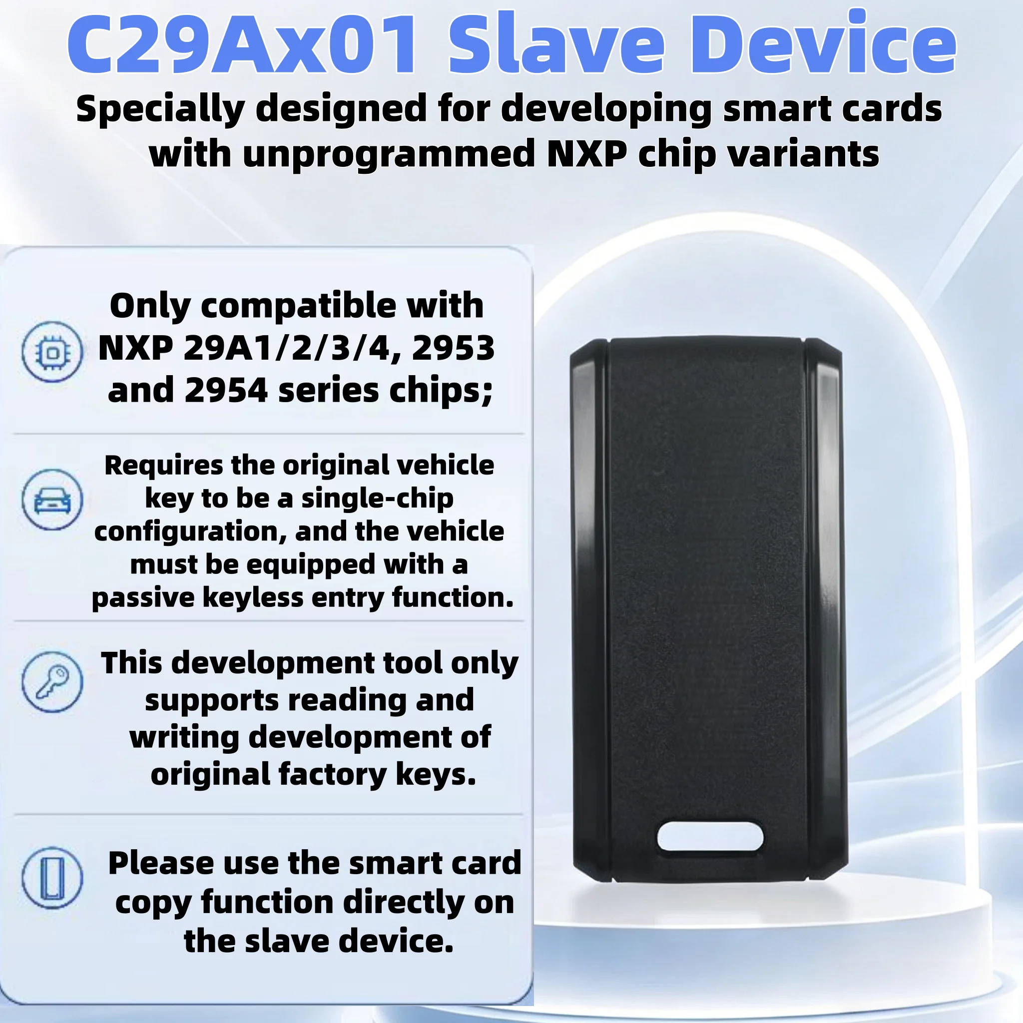 Suitable for Car Smart Key Modification and Upgrade, Portable Keyless Entry System, Supports Nxp Killer Programming, Compatible with Bmw, Toyota, Nissan and More Models