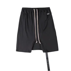 24ss Summer RO Men's Shorts Classic Cotton Solid Color Drawstring Owens Pants Korean Fashion Hot Sake Basketball Sport RO Shorts