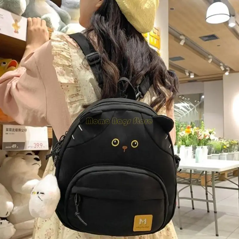 X90d japanischer Stil Rucksack für Mädchen Frauen Cartoon Cats Rucksack Reise -Rucksack