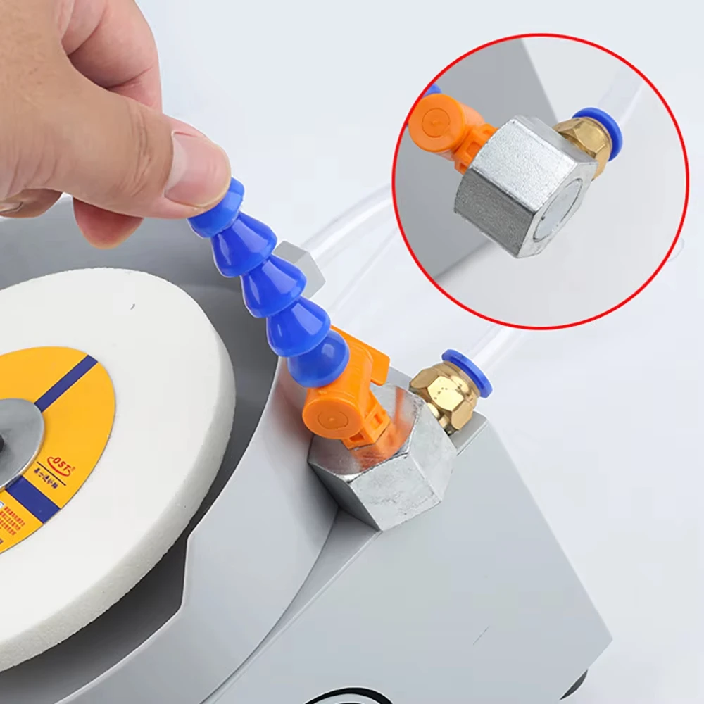 150MM Adjustable Speed Electric Polisher Wet Dry Surface Grinder with Diamond Discs White Alumina Wheel Gem Stone Jewelry Polish