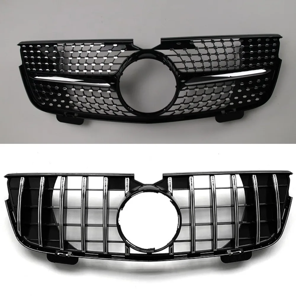 

For GL320 GL350 GL450 GL550 -Mercedes GL X164 2007-2012 Front Bumper Grille Upgrade Middle Hood Mesh Refit Tuning Aftermarket A