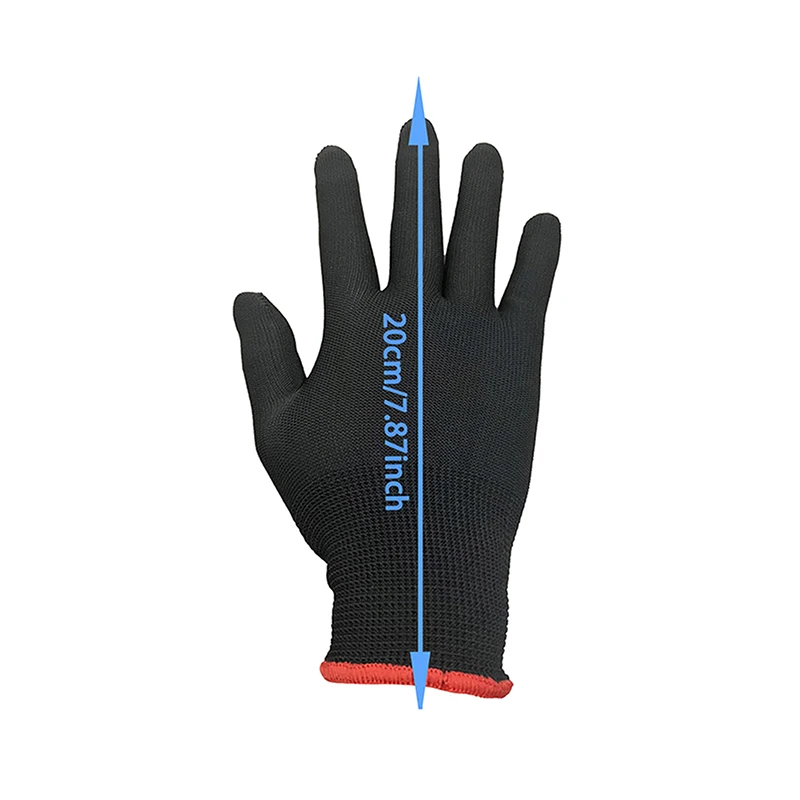 6Pairs Not Waterproof Durable For Excavation And Planting Breathable Nylon Garden Work Gloves Without PU Coating And Silicone