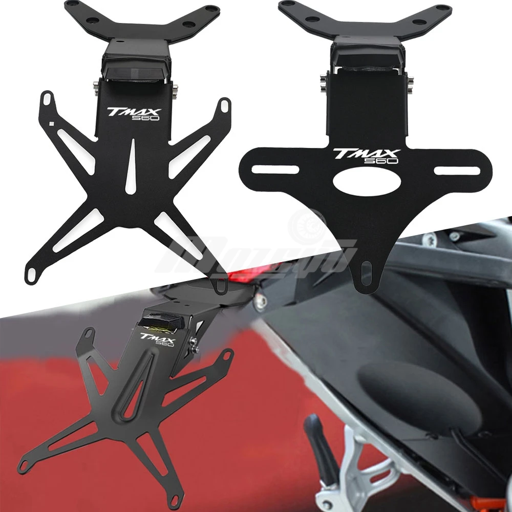 For YAMAHA TMAX560 T-MAX 560 TMAX 560 Tech Max 2022 2023 2024 2025 Motorcycle Rear License Plate Light Hugger Mudguard Bracket