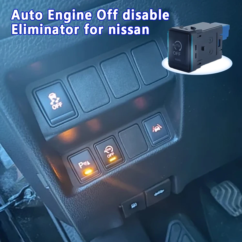

Car engine off closer device start stop button For Nissan qashqai j11 xtrail t32 rogue Serena C26 C27 disable switch Accessories