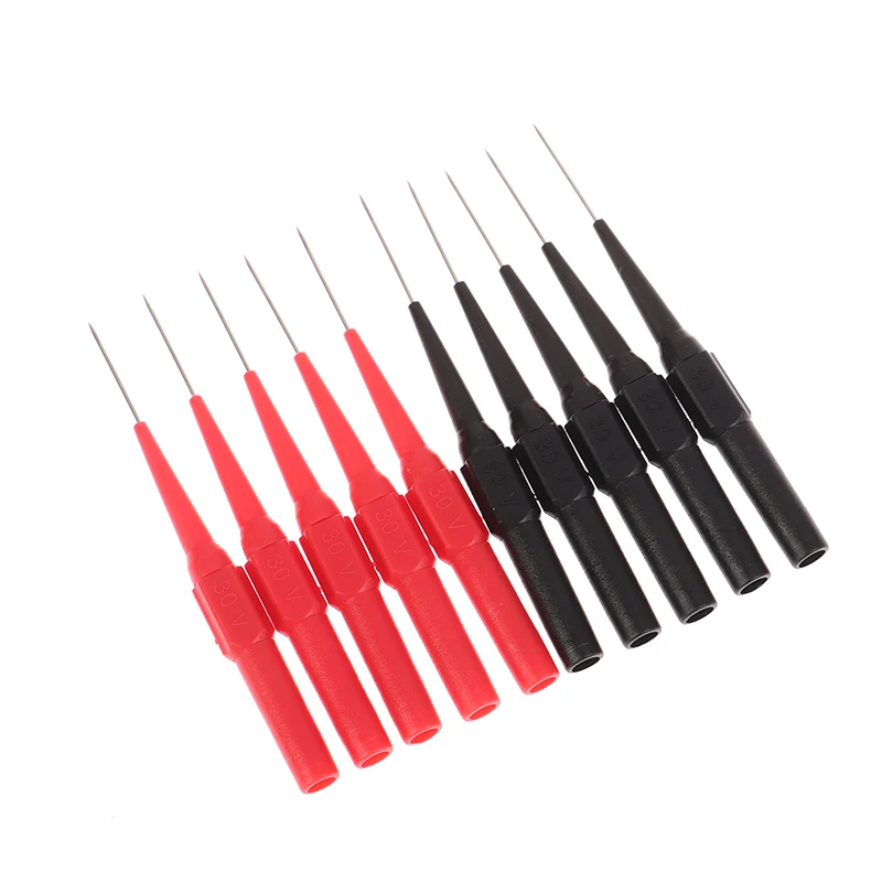 10PCS Multimeter Pen Test Pin Test Probe Measuring Device Clamp Copper Test Lead Test Probes Plug Multimeter Accessories 9CM New
