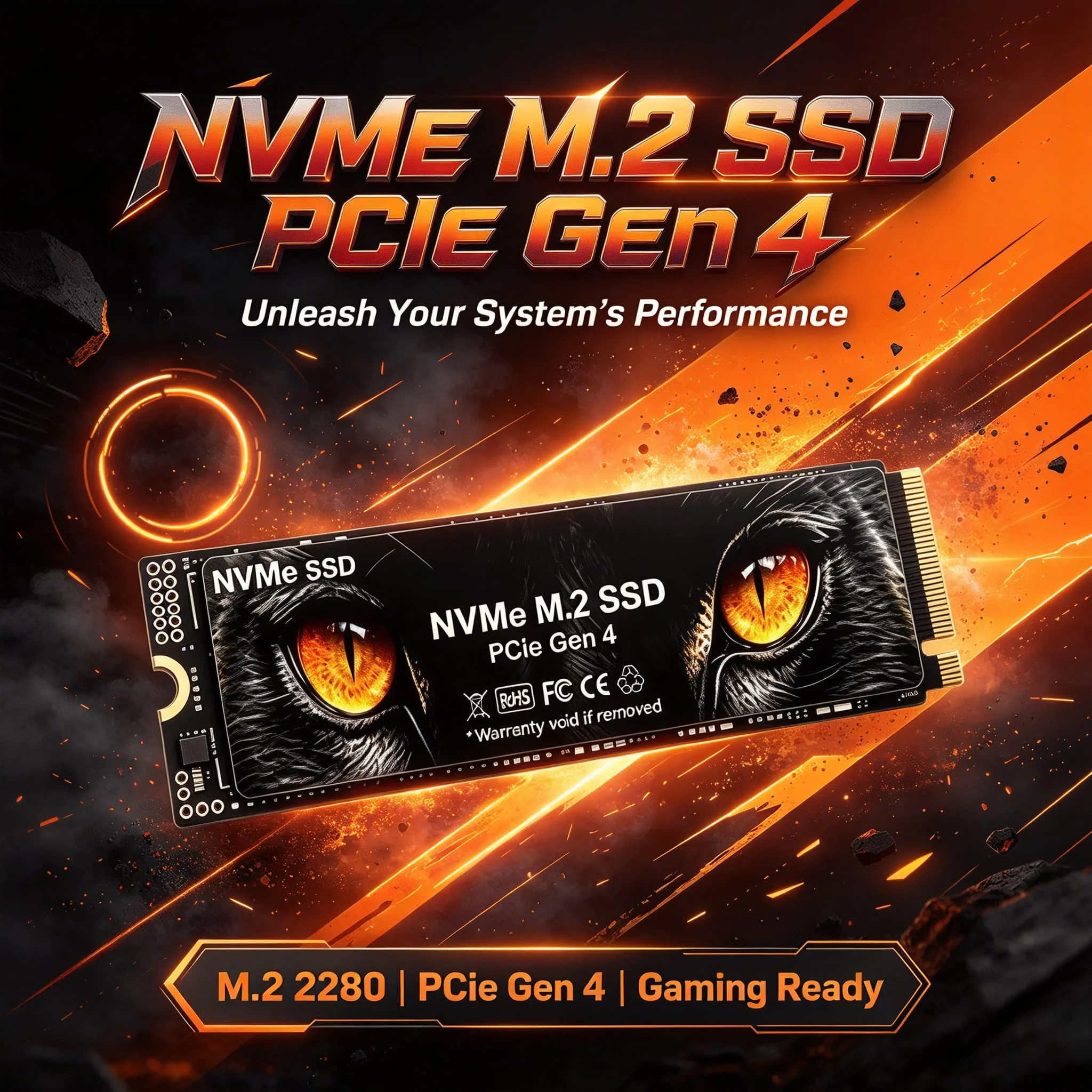 YJ M2 NVMe PCIe Gen4 SSD 500GB 1TB 2TB 4TB Inside Solid State Drive for Gaming Office PC Notebook 2026 Fast Speed Laptop Desktop