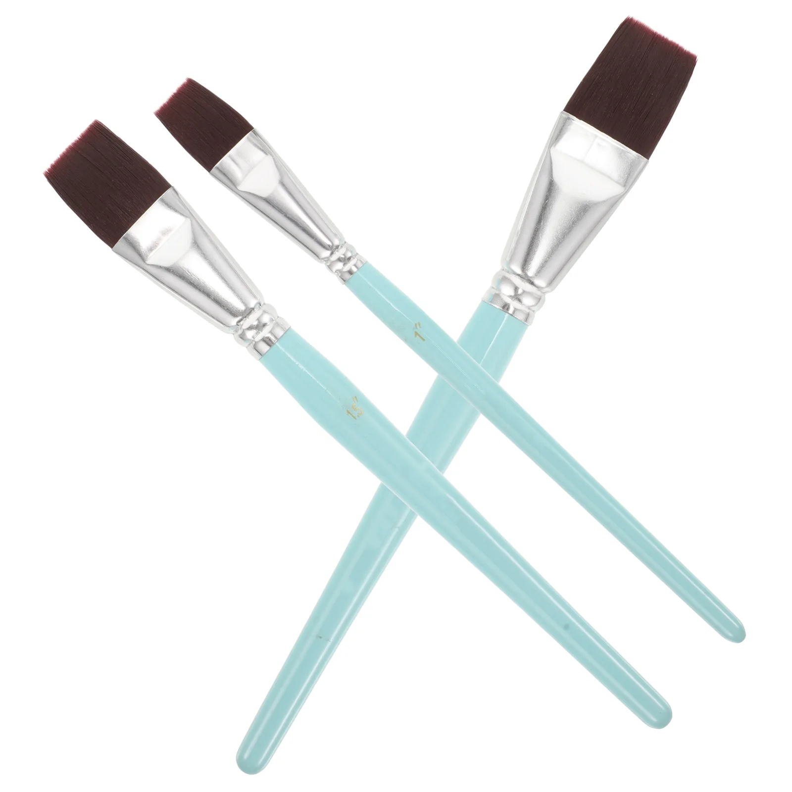

1 set Oil Paint Brush Board Set Watercolor Acrylic Painting Tools Wooden Handle Short Rod HB129A Lake Blue Beginner Art Supplies