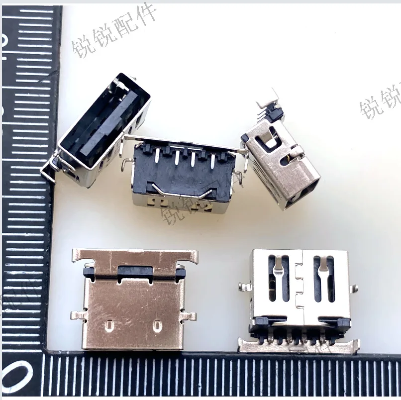 For notebook, computer USB2.0 TYPE A female seat 4P in-line plug, sinking plate 5.1 USB charging port socket