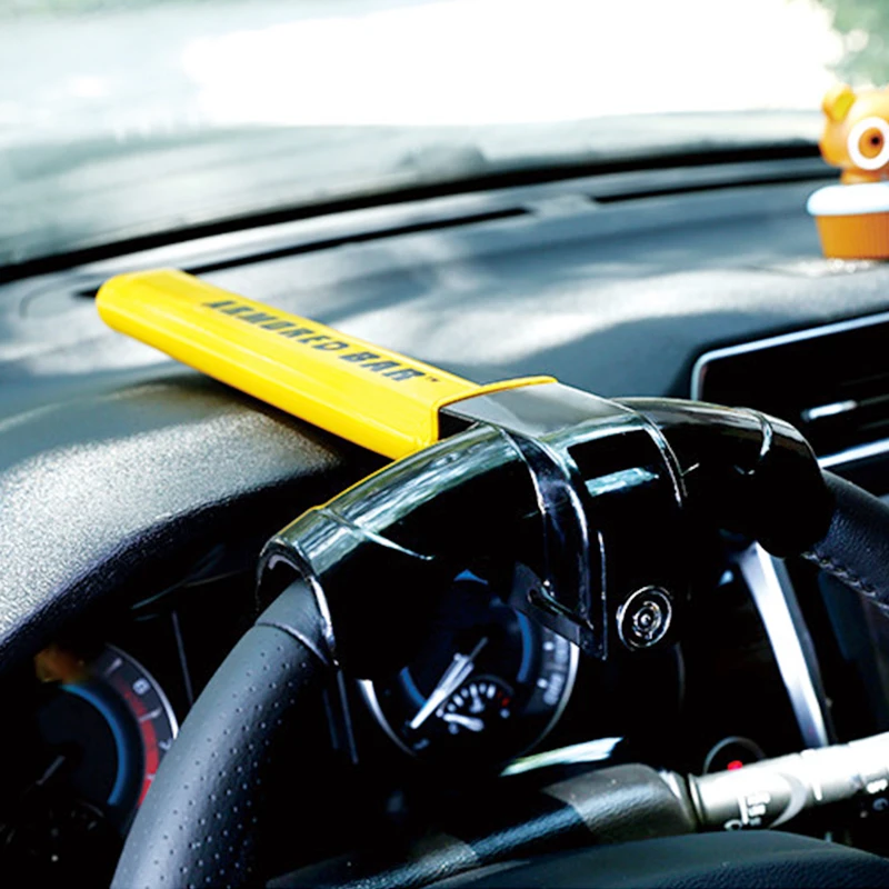 Universal Car Steering Wheel Lock Heavy Locking Devices Duty Anti-theft Car/Van Security Rotary Enhance Automobile Security