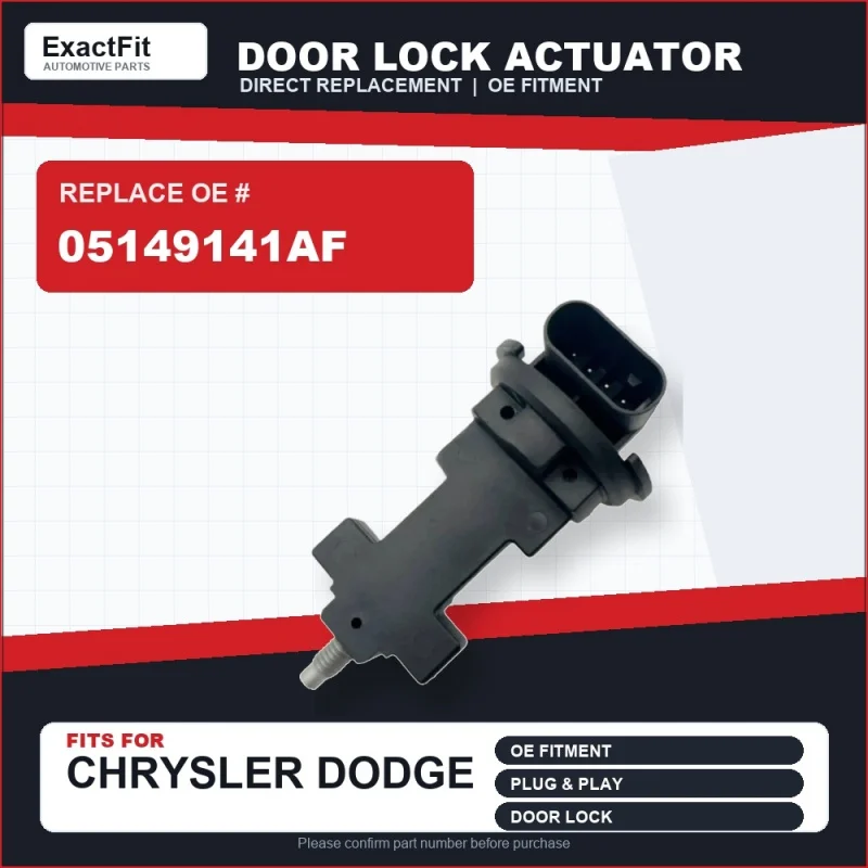 05149141AF Door Lock Actuator for Chrysler Dodge Journey Grand Caravan Ram C/V 2011-2018 OE Replacement