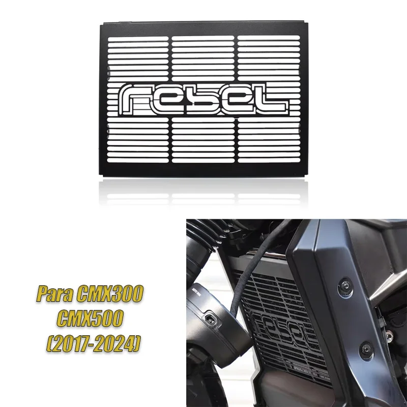 For Honda CMX300 CMX500 Rebel 300/500 (2017-2024) - Stainless Steel Precision Fit Radiator Guard Cooling Protection Mesh Panel