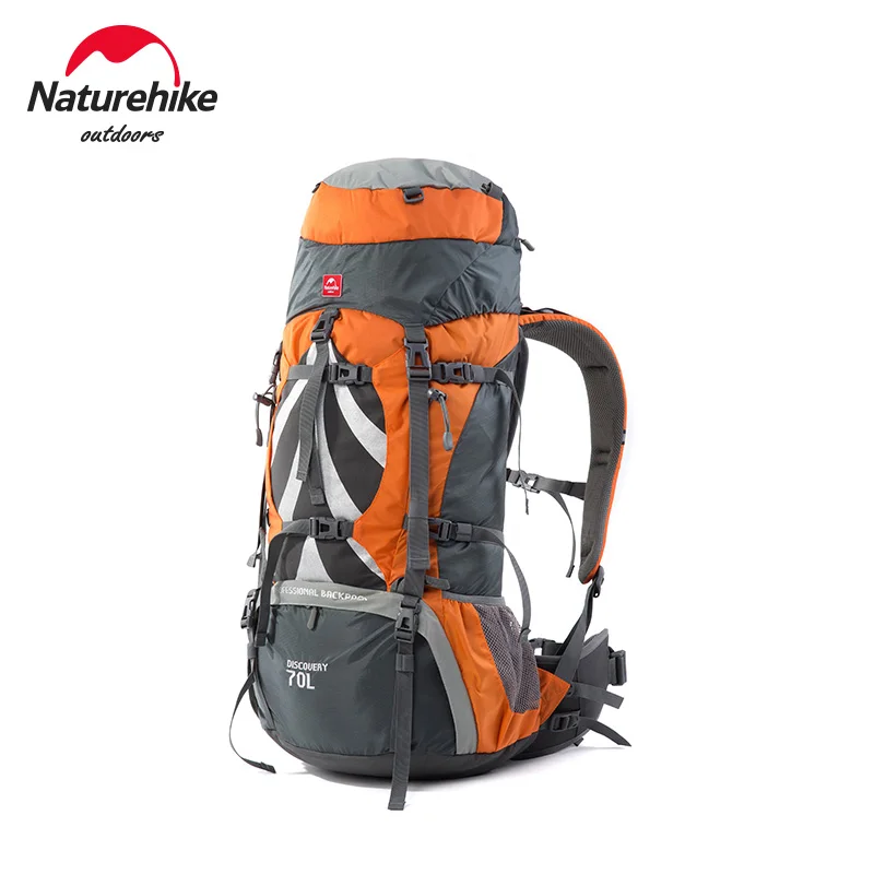 

Naturehike 70+5L Backpack Outdoor Hiking Mountaineering Bag Knapsack Softback Big Capacity Waterproof Rucksack With Rain Cover