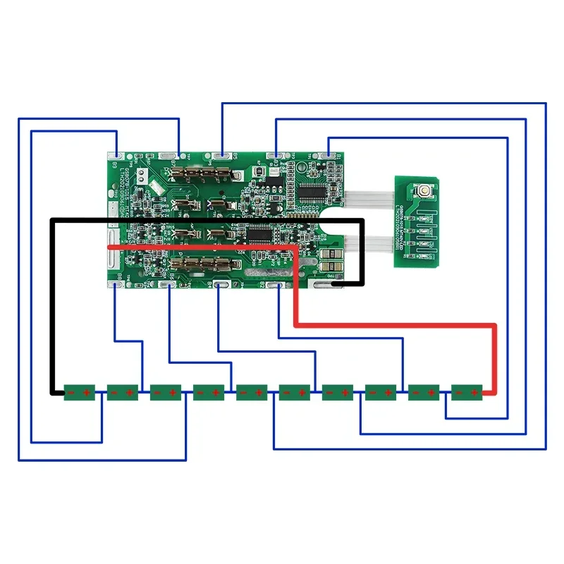 10*18650 BL4040 Li-ion Battery Case PCBA Protection Circuit Board Shell Box For MAKITA 40V Lithium Battery BL4025 Housings