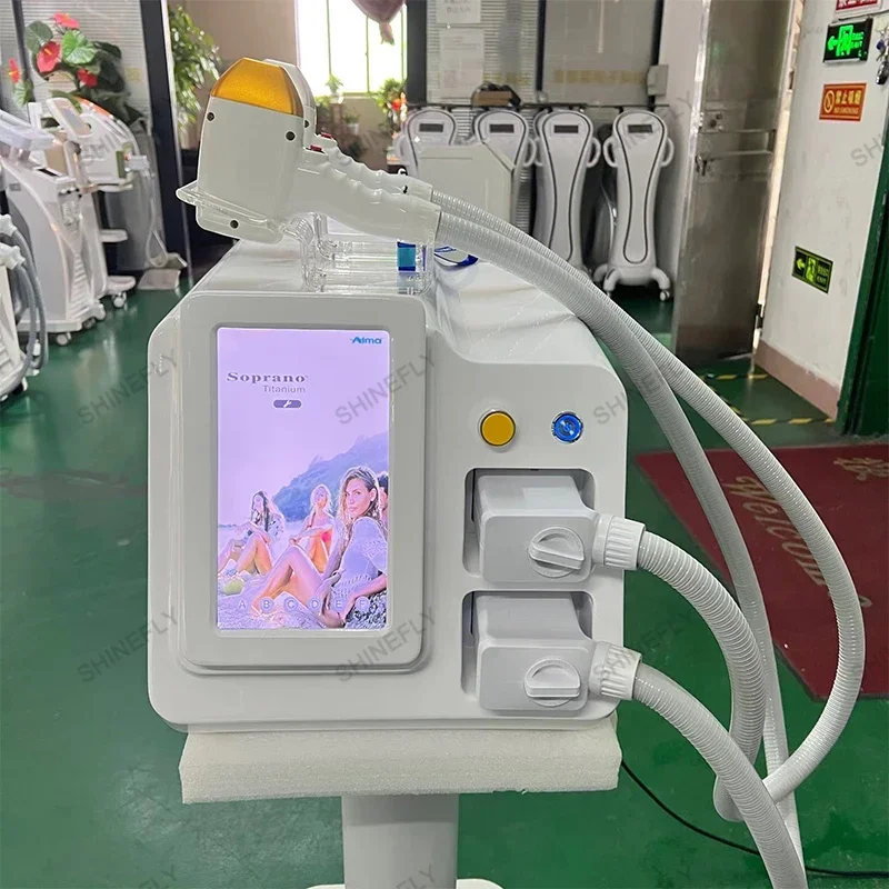 New 808 Diode   Hair Removal Machine, Triple Wavelength 755nm 808nm 1064nm Professional Diode   Equipment