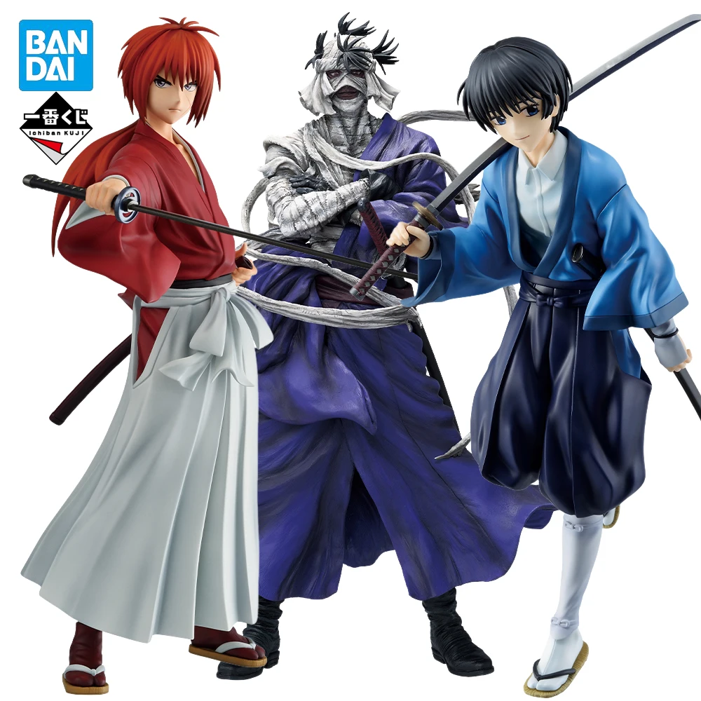 

Original Ichiban Kuji Rurouni Kenshin HIMURA KENSHIN Shishio makoto Seta Soujirou PVC Anime Figure Collectible Model Toys Gifts