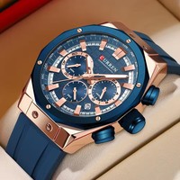 Curren 8464 Men Watch Luxury Brand Sport Watch For Men Multi-function Quartz Wristwatch Military Waterproof Clock