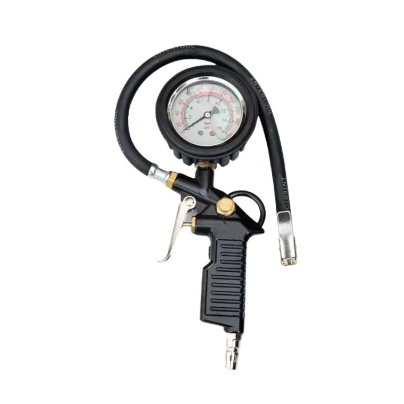 0-220/0-16BarPsi Car Tire Pressure Gauge Pressure Gun Type For Air Compressor Auto Motorcycle SUV Inflator Pump Tire Repair Tool