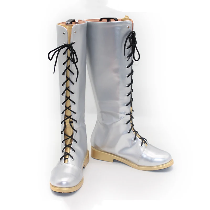 Anime Demon Hunters Rumi Anime Cosplay Schoenen Laarzen KPOP Huntrix Sliver Lange Laars Halloween Carnaval Party Props Voor Vrouwen Mannen