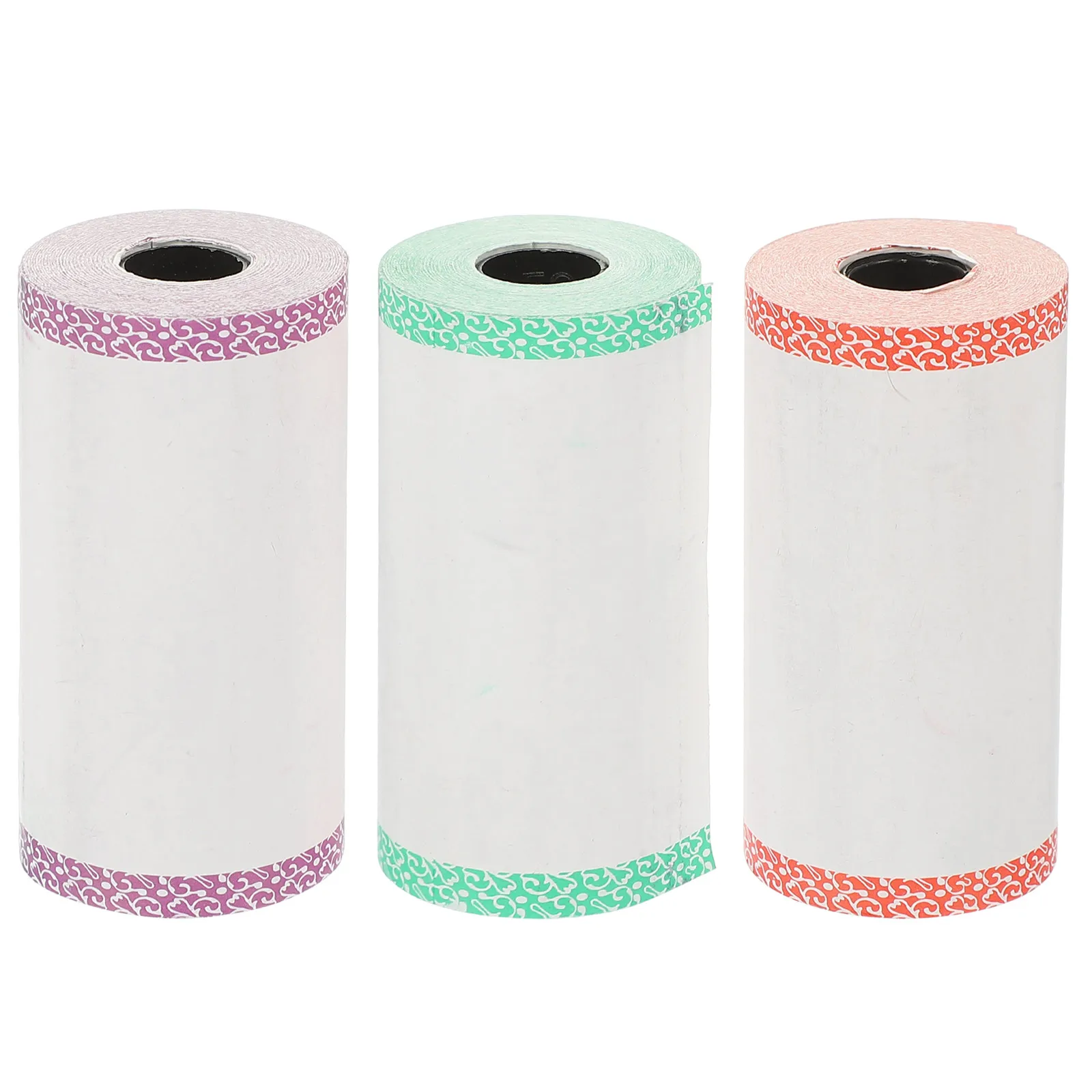 3 Rolls Printable Thermal Transfer Paper Crisp Image Printing Paper Roll for Pos System Convenient Carry and Store Option