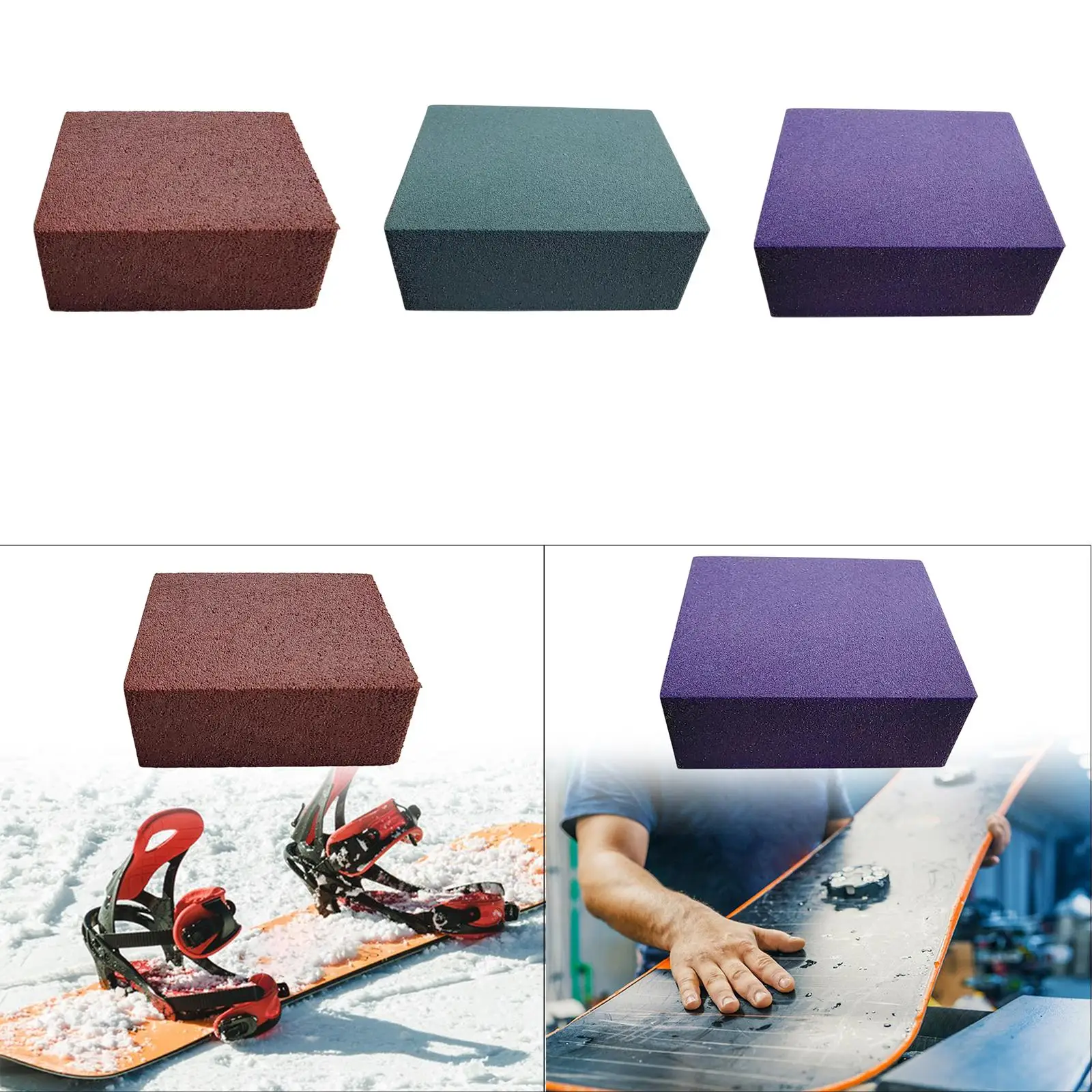 Snowboard Gummy Stone Ski Gummy Stone Ski Tuning Gummi Stone Soft Snowboard Tuning Equipment Ski Stone for Removing Rust Burrs