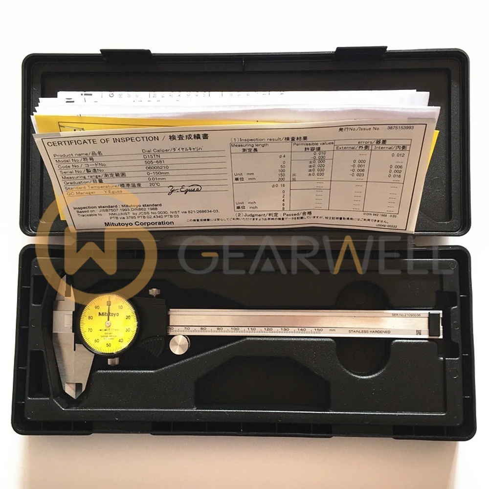 Mitutoyo Vernier Caliper asli 0-150mm 505-681