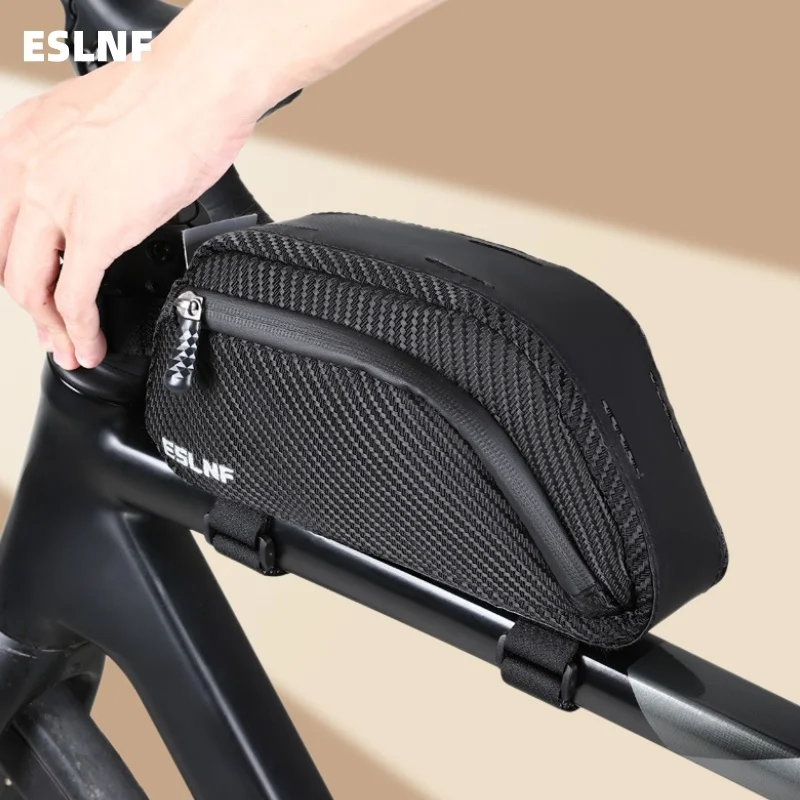 ESLNF Large Capacity Top Tube Bike Bag Rainproof Bicycle Front Frame Bag Multi-functional Bicycle Bag