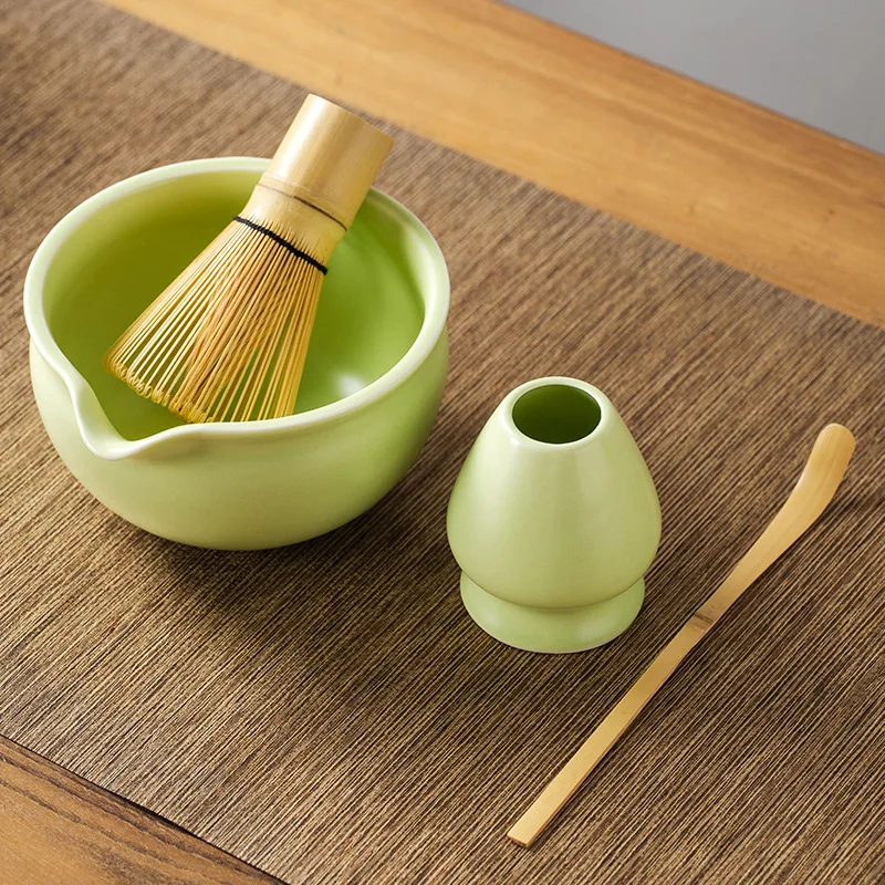 

New Japanese matcha bowl with mouth color box ceramic tea whisk Bai Honli tea whisk matcha accessories