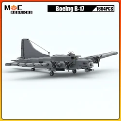 Military High-speed Fighter Boeing B-17 Flying Fortress Heavy Bomber High-tech Building Blocks Model Kids Bricks Toys Xmas Gifts