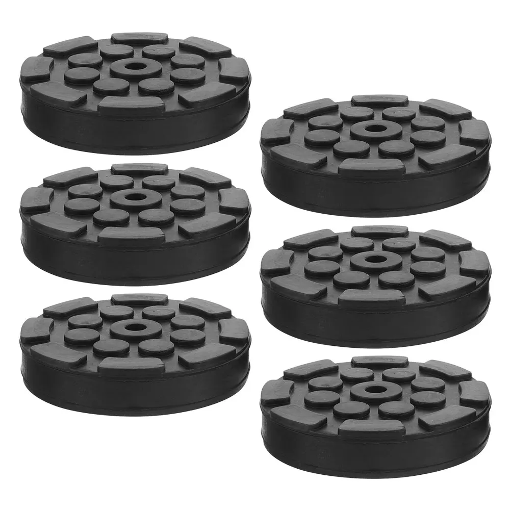 

6pcs Rubber Foot Pads for Car Jack Floor Lifting Machines Durable Octagonal Design Protects Floors Compatible with Various