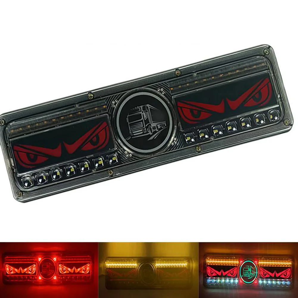 High Brightness LED Tail Light for 12V 24V Trucks and Trailers Featuring Shockproof and Waterproof Construction