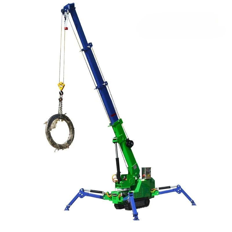 360 Degree Rotating Crawler Spider Crane Factory Price Spider Crane 3Ton 10 Ton Telescopic Arm Electric Spider Crane