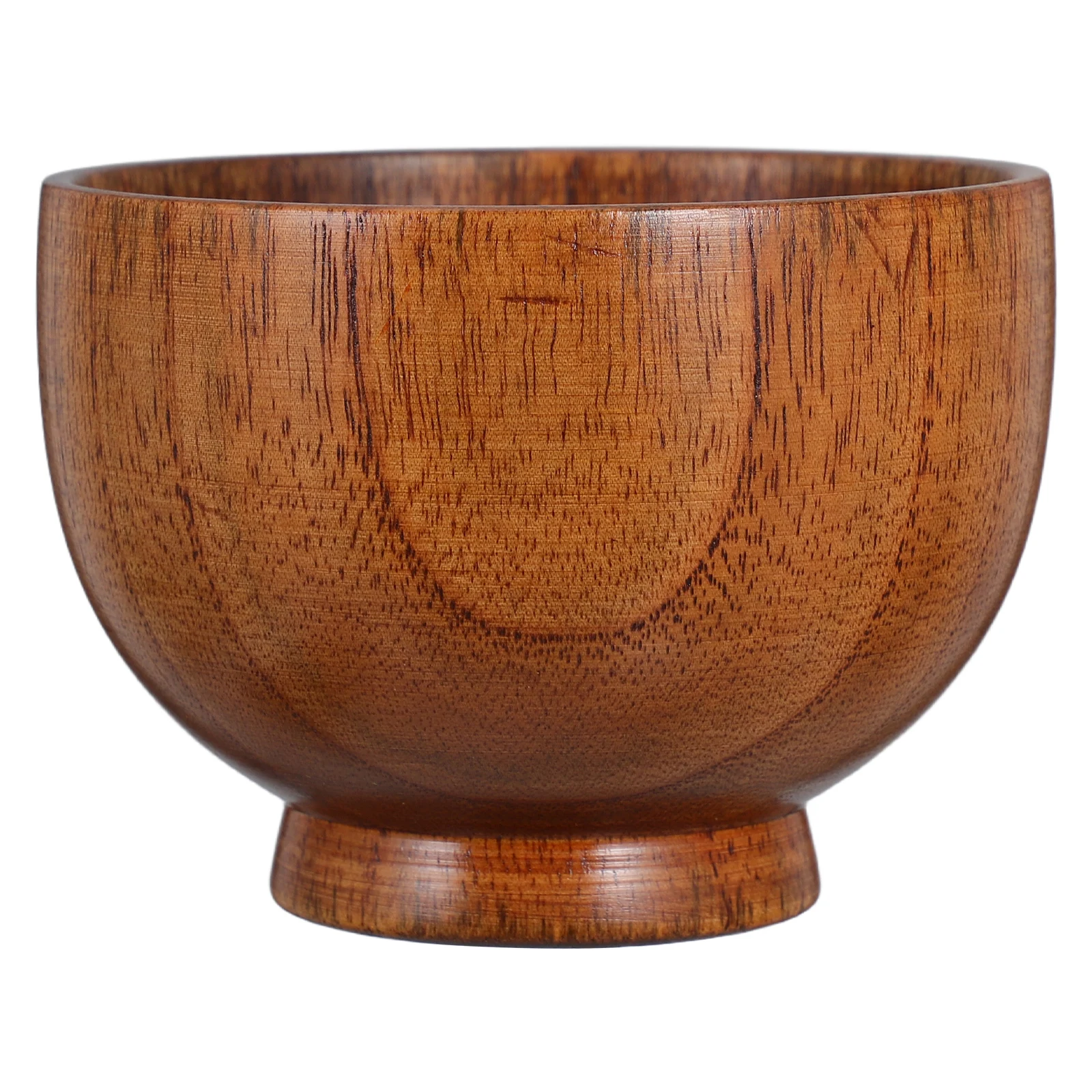 

Wooden Salad Bowl Natural Hand Carved Round Cereal Soup Dish For Snack Fruit Appetizer Serving Rustic Wood Bowls Kitchen