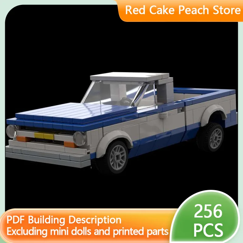 

Модель городской автомобиль MOC, строительные кирпичи C10, пикап с низким шасси, модульная технология, детские праздничные подарки, сборка игрушек, костюм