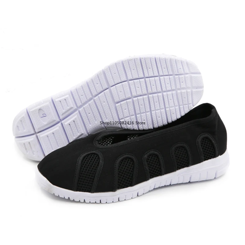 Kung Fu ShoesTai Chi Scarpe da ginnastica per arti marziali Wudang Taoist Tessuto in cotone manuale traspirante