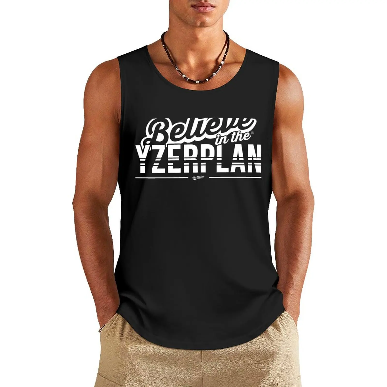 Believe in the Yzerplan Tank Top anime gym man vest tops