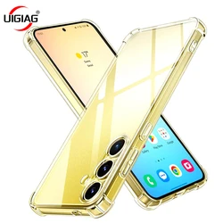 Shockproof Silicone Soft Clear Case For Samsung Galaxy S23 FE S24 Plus Ultra A55 A54 A35 A34 A25 A24 A15 A14 A05 A04S A05S Thin