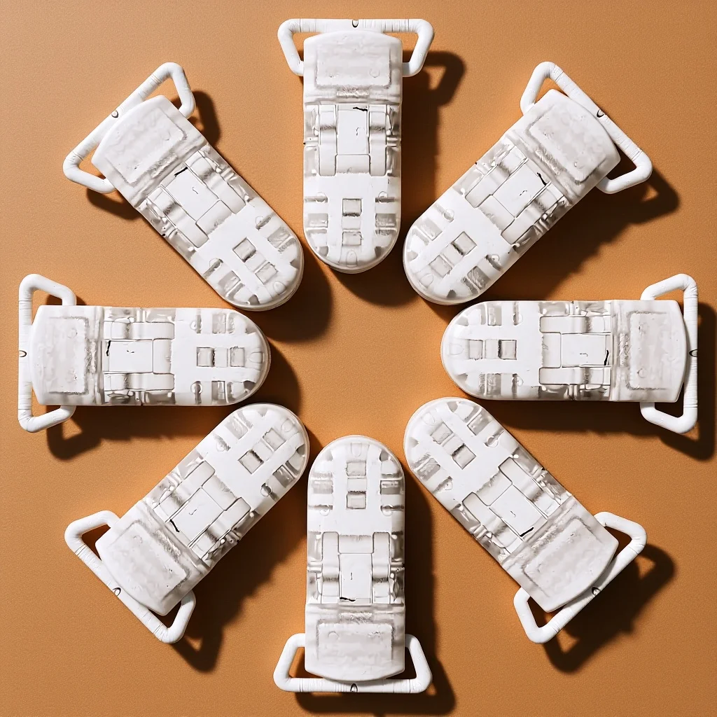 

25Pcs Clear Plastic Badge Clips T-Shaped Pacifier Clips for Handmade Baby Accessories Craft Projects and Straps