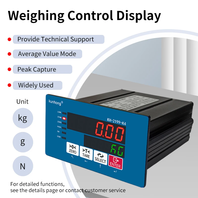 K4-NT RS485 Compatible Meter Ingredient Modbus-TCP Automation Cell Load Scale Indicator Proportioning Weighing Scale Controller