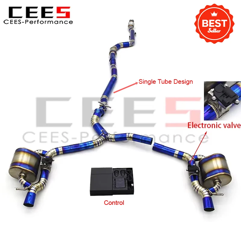 

cees Best Seller Catback Exhaust for 2015-2023 Mercedes-Benz E300 W213 2.0T Muffler Exhaust Pipe Valvetronic Valve System