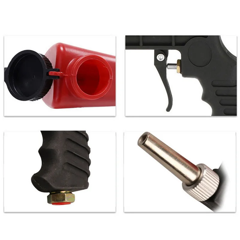 Imagem -03 - Soda Pneumática Sand Blasting Spray Tool Compressor Air Gun para Polimento de Pintura do Carro Media Sandblaster Gun 700 Cfm