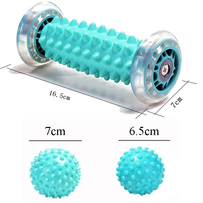 Foot Massage Roller Spiky Massage Bal For Hand Leg Back Pain Therapy Deep Tissue Trigger Point Recovery Muscle Relax