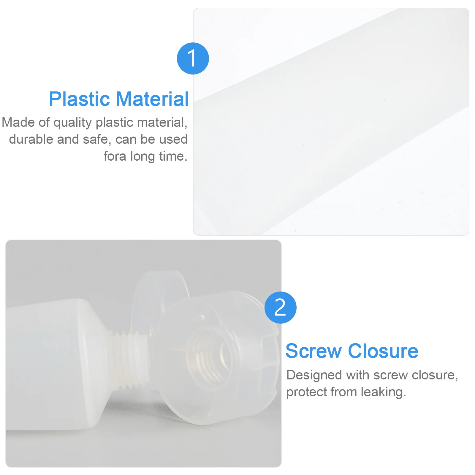 

Refillable Packaging Tube Squeeze Cream Bottle For Skin Care Travel Use Empty Dispenser Jar Lotion Shampoo Face Wash